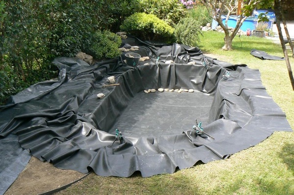 Mise ne place de la bche EPDM