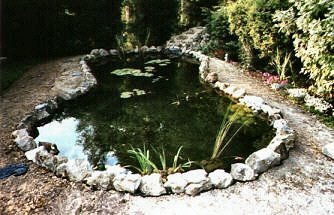 Cration du bassin de jardin